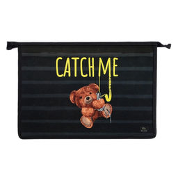 Папка для труда, А4, пластиковая, 32.5×23×10 см «Мишка»