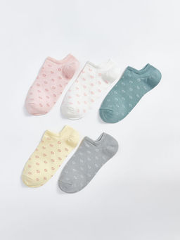 Desenli Kad?n Patik ?orap 5li