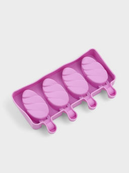 Форма для мороженого Клубника со сливками, силикон, 19.5?11.5 см, 4 ячейки (6.7?3.7 см), белая - Simaland фото 3