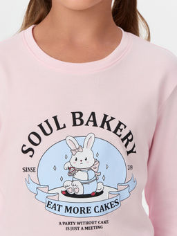 Комплект для девочек розовый с принтом soul bakeru - Mark formelle фото 5