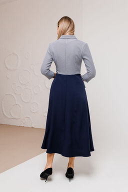 Платье AmberA 1034L синий  фото 7