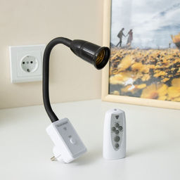 Бра с ПДУ «Синди» Е27 15 Вт черный 4×2×33 см