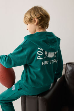 Pamuklu Fermuarl_ Sweatshirt H_rka Erkek _ocuk - Defacto фото 5