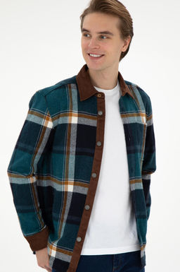 Мужская темно-зеленая рубашка с длинным рукавом Неожиданная скидка в корзине - U.s. polo assn фото 3