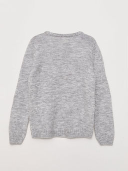 Bisiklet Yaka Nak??l? Uzun Kollu K?z ?ocuk Triko Kazak - Waikiki фото 2