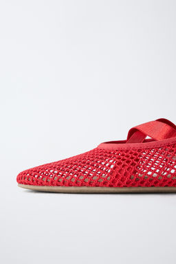 MESH BALLET FLATS - Zara фото 6