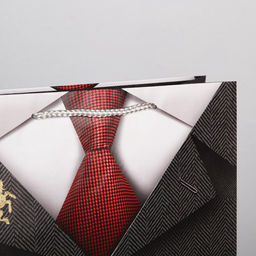 Цена за 2 шт. Пакет подарочный ламинированный, упаковка, Джентльмен, L 28?38?9 см