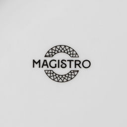 Тарелка фарфоровая десертная Magistro Сrotone, d=18 см, цвет белый  фото 11