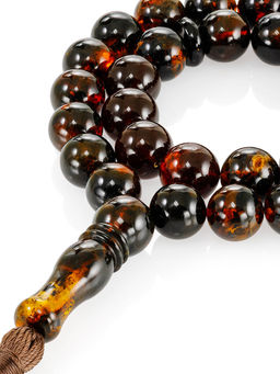 Четки из натурального янтаря Шар формованный