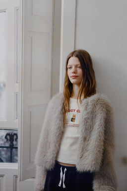 PRINTED RIBBED T-SHIRT