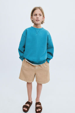STORIESZ - SUDADERA FELPA CREW NECK / Azul claro - Zara фото 2