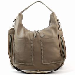 Женская кожаная сумка хобо 6659 Хаки - Cidirro фото 3
