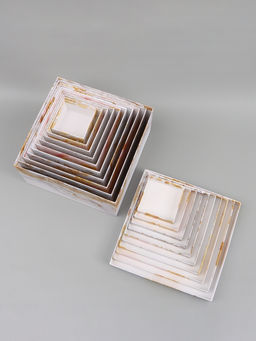 Набор подарочных коробок 10 в 1 «Золотая коллекция», 10.2 × 10.2 × 6‒28.2 × 28.2 × 15 см