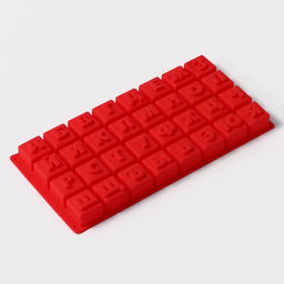 Цена за 2 шт. Форма для шоколада Доляна Алфавит, силикон, 35?18 см, 32 ячейки (3.7?3.7?3 см), МИКС