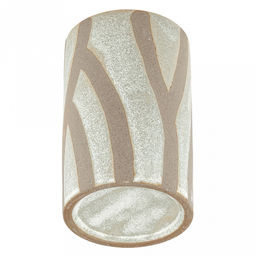 Набор для ванной "Шале" 4 предмета: дозатор для мыла 380мл, д7см, h17см; мыльница д10,4см, h3см; стакан 310мл, д6,8см, h11см - 2шт, фурнитура пластик, керамика шамот, бежево-оливковый, в коробке (Китай)