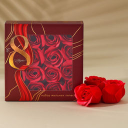 Мыло лепестковое С 8 Марта, 16 шт., аромат цветочный, Чистое счастье