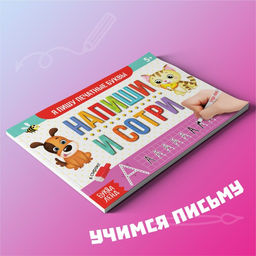 Набор многоразовых книг с маркером 2 шт. Напиши и сотри. Пишем буквы и цифры, 12 стр. - Буква-ленд фото 5