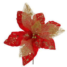 Цветок искусственный "Пуансеттия", L54 W54 H38 см