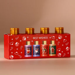 Гель для душа Happy New Year, набор 4?100 мл, URAL LAB