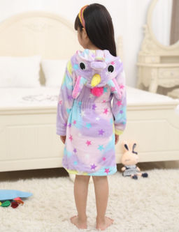 Халатик Волшебный фиолетовый Единорог (детский) - Кигуруми фото 2