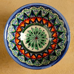 Бульонница узбекская Риштанская Керамика «Узоры», 600 мл, d=15.5 см, МИКС