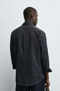REGULAR FIT CHECK SHIRT - Zara фото 3