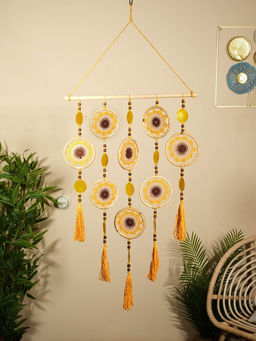 Ловец снов «Солнечный день», 50×2×100 см, текстиль, ротанг