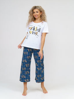 926 Пижама "Клетка/индиго"