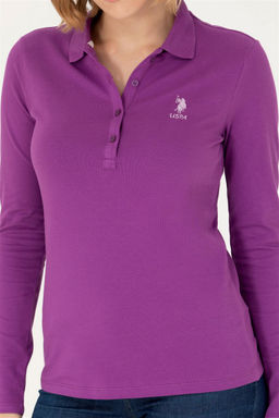 U. S. Polo Assn Женский фиолетовый базовый свитшот - U.s. polo assn фото 13