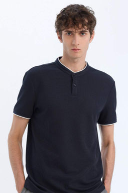 Modern Fit Dik Yaka K?sa Kollu Polo Tisort - Defacto фото 10