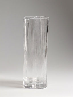 Ваза «Энико», 25×9 см, стекло, прозрачная