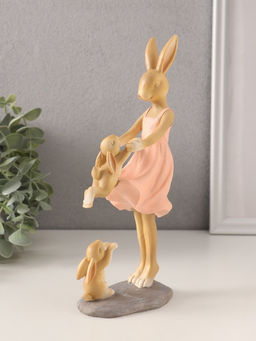 Фигурка полистоун Зайки. Мама с детьми, 9.5?6?22.5 см