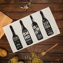 Цена за 2 шт. Полотенце кухонное Доляна Wine 35х60 см, 100% хлопок, 160г/м2