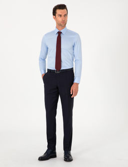 A__k Mavi Slim Fit Pamuklu Klasik G_mlek - Cacharel фото 4