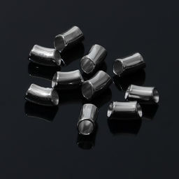 Цена за 3 шт. Держатель для кулона 1,4×0,9×0,8 см, (набор 10 шт.), цвет серебро