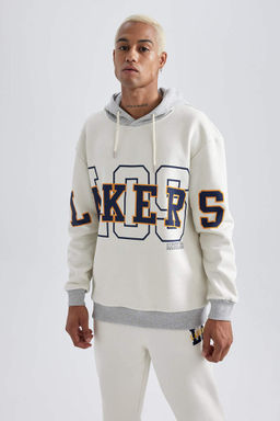 DeFactoFit Толстовка свободного покроя с капюшоном NBA Los Angeles Lakers