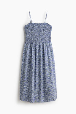 Smocked strappy dress