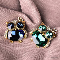 Брошь Сова 4 см / 3294 /уп 36/ микс