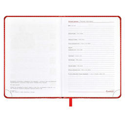 Ежедневник датированный 2024 ESCALADA, А6+, 176 л., арт. 63790/ 20 САРИФ КРАСНЫЙ  фото 5