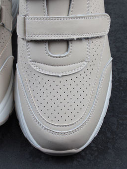 03-YH516-2 DK. BEIGE Кроссовки женские (натуральная кожа)