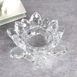 Подсвечник Лотос 11 см / GT794 /уп 48/прозрачный - ГалеонТрейд фото 6