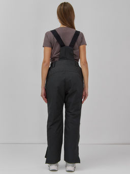 Брюки горнолыжные женские утепленные черного цвета 2111Ch