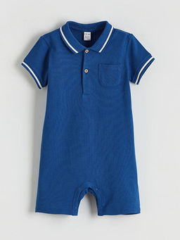 Polo Yaka Erkek Bebek Tulum