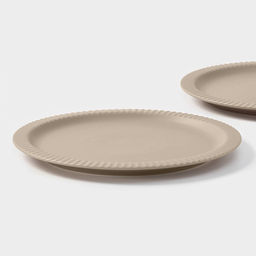 Тарелки Magistro Jarwah Lausanne, d=25 см, обеденные, набор 2 шт., фарфор, бежевые