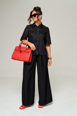 Комплект 6323 чёрный, Брюки, Блуза - B&F фото 2