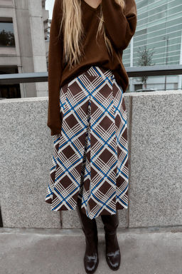 LONG CHECKED BERMUDA SHORTS - Zara фото 2