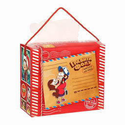 Пакет-коробка новогодний Друзья, 27 ? 23 ? 12 см