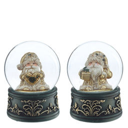 Фигурка декоративная "Дед Мороз" в стекл шаре, D 6.5 см, L6 W6 H8,5 см, 2в.