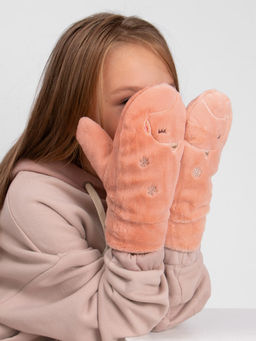 Варежки детские меховые Kim Lin