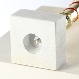 Кубок 140C, наградная фигура, золото, подставка камень, 28×13.5×6 см